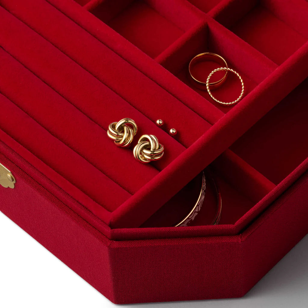 Gemma Embroidered Jewelry Box