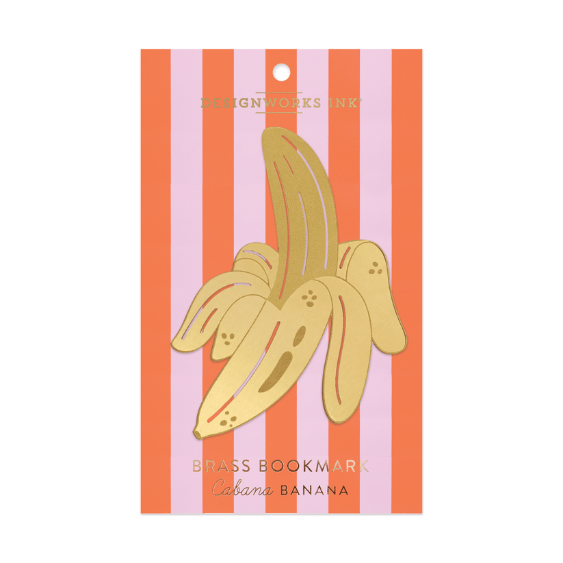 Brass Bookmark Cabana Banana