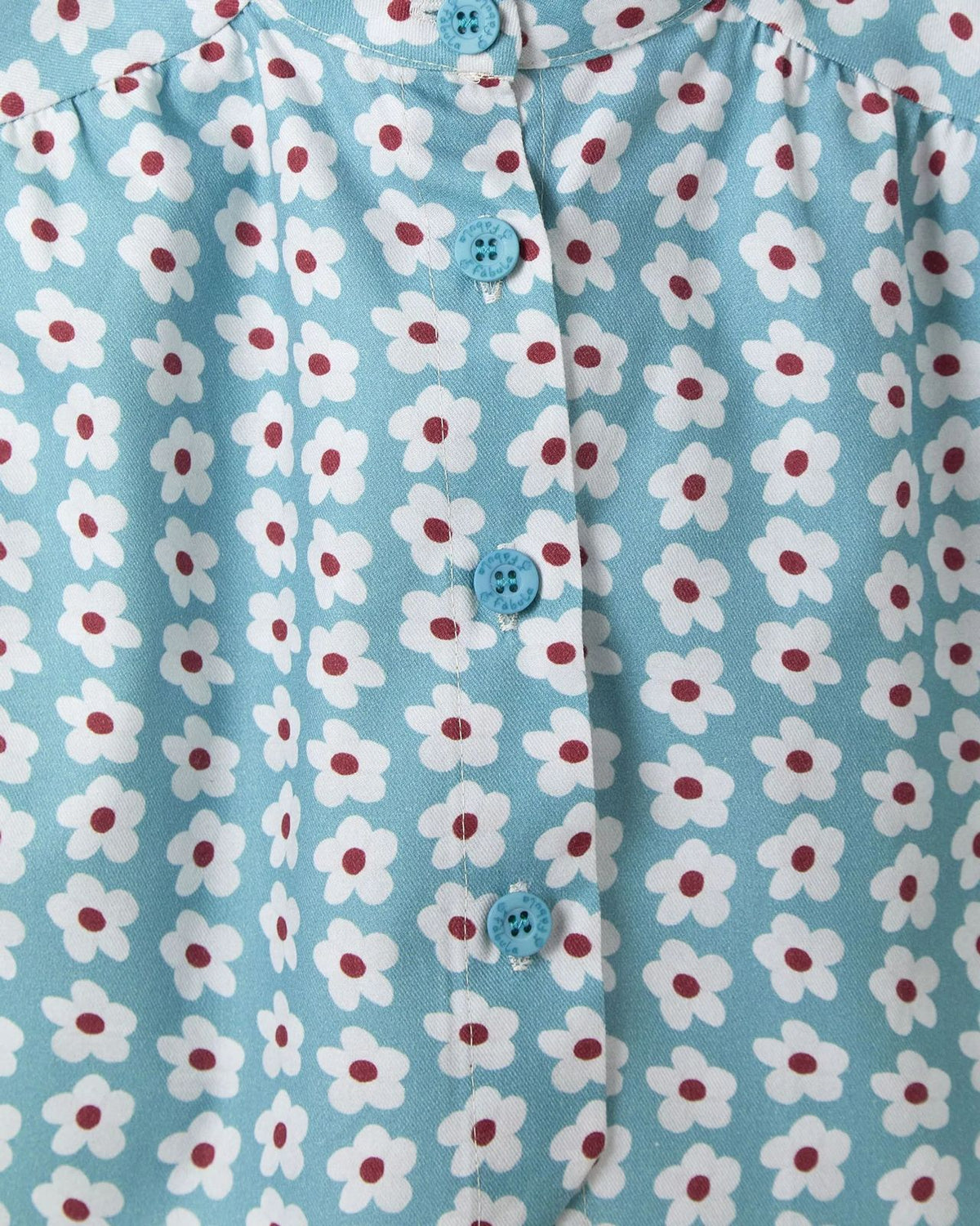 Blusa Listra De Flor Azul