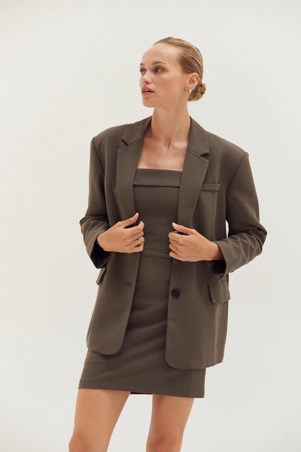 Gia Oversized Single-Breasted Blazer
