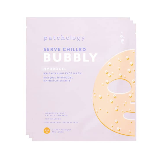 Bubbly hydrogel mask