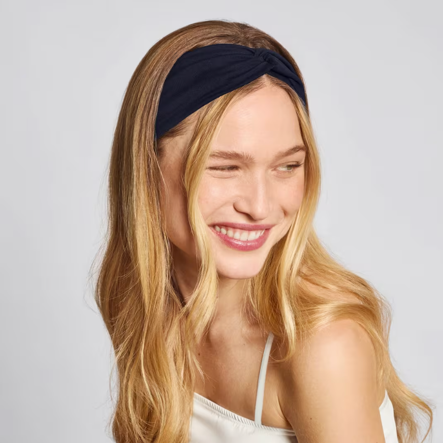 Recycled Fabric Wide Twist Headbands 2pc Set - Garden Bouquet