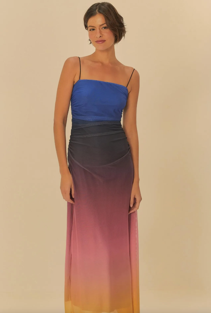 Vestido Tule Degrade Latina