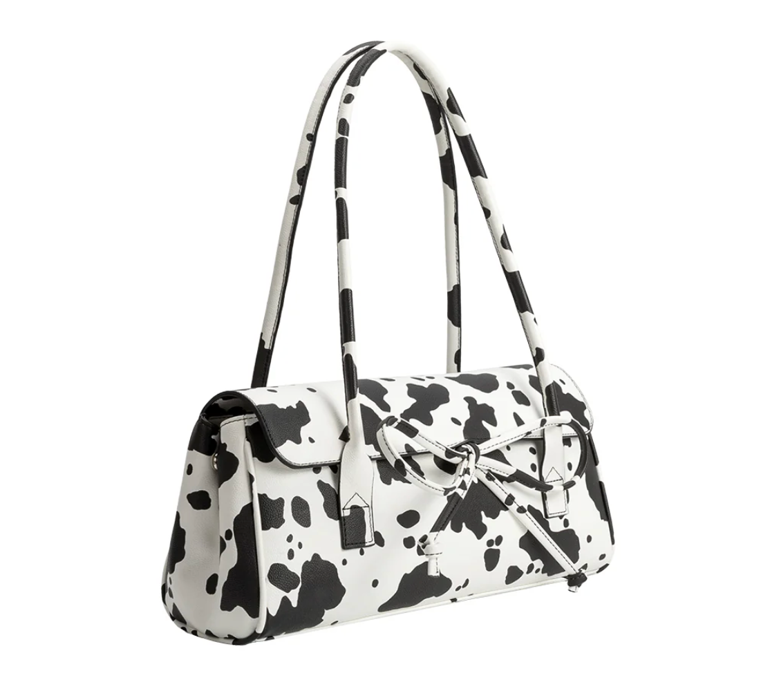 Bowie Cow Recycled Vegan Shoulder Bag