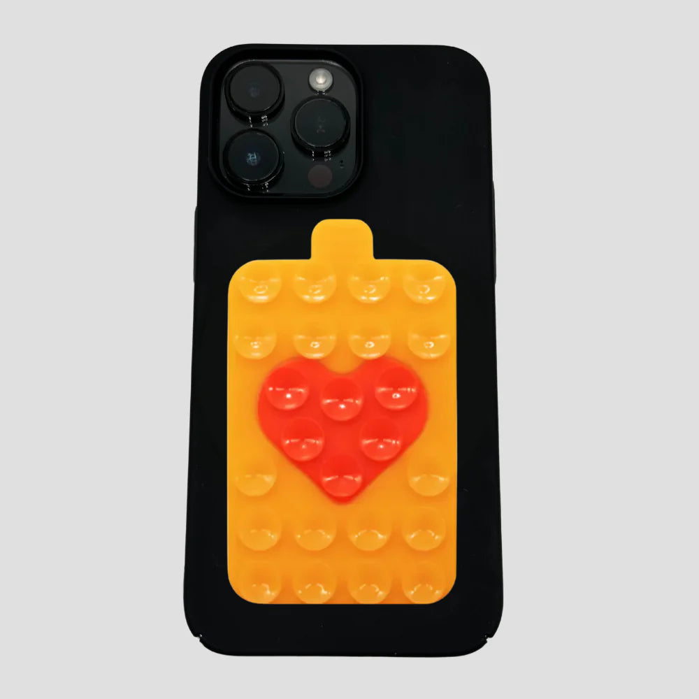 Double Heart Bestie Orange/Red