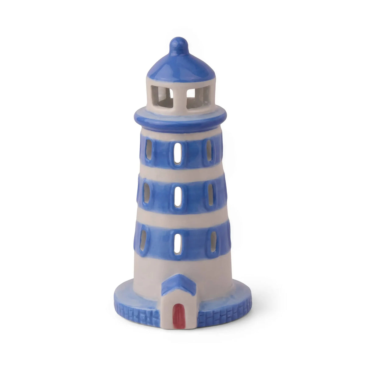 Lighthouse Style Incense & Tea Light Holder Ceramic