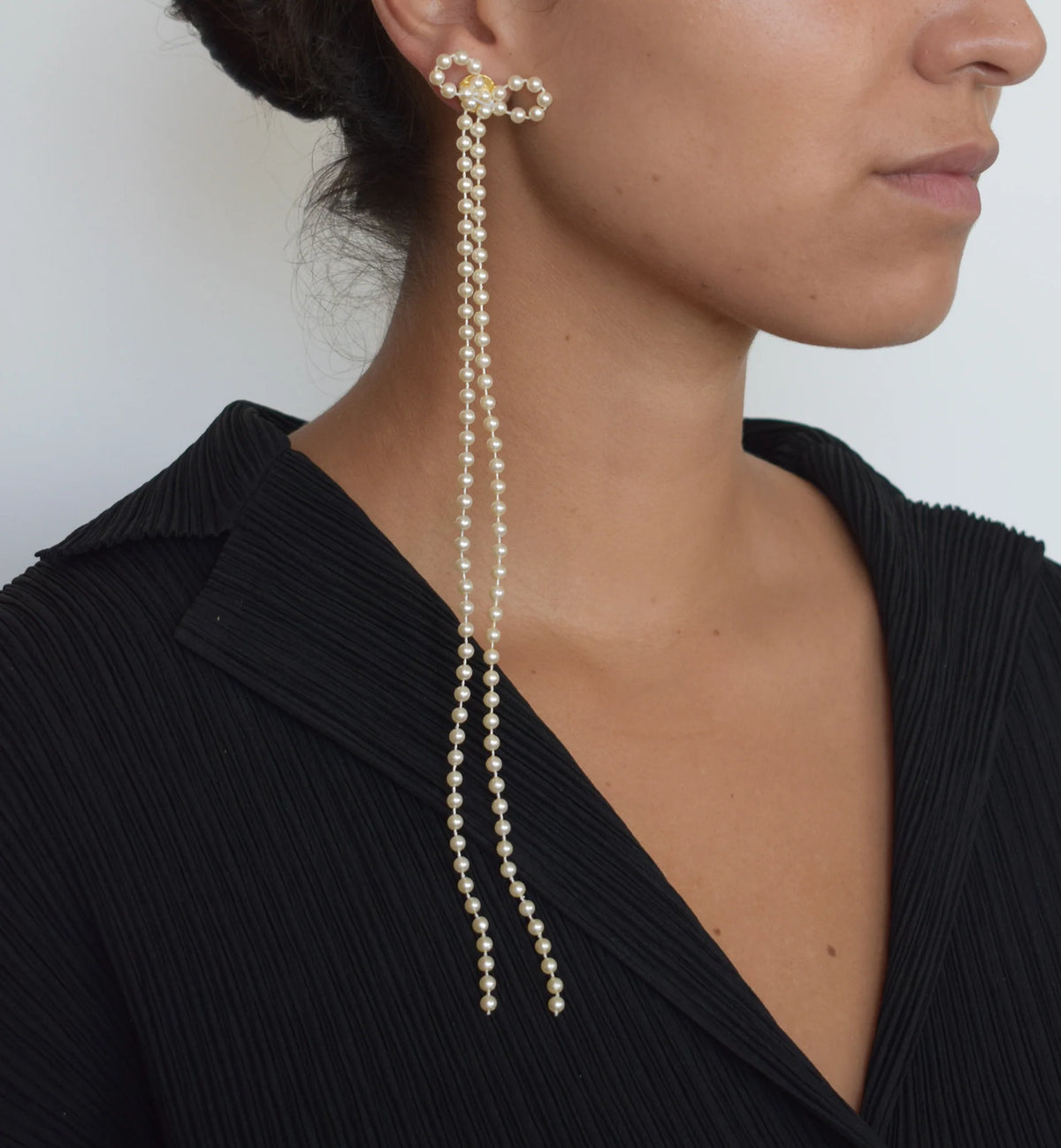 Long Pearl Earrings