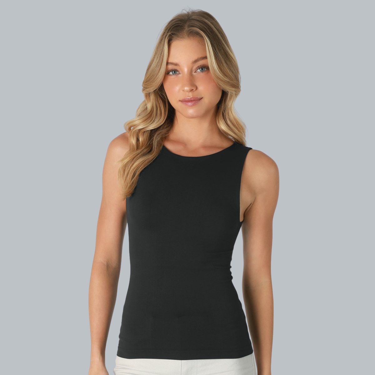 CLEAN LINE BOAT NECK TANK TOP