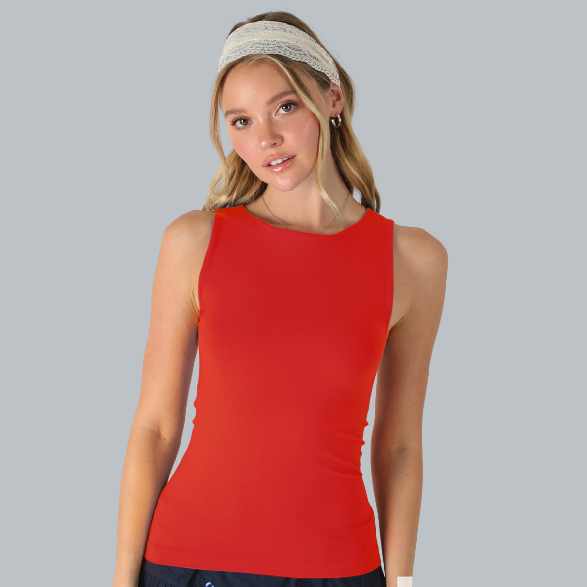 CLEAN LINE BOAT NECK TANK TOP
