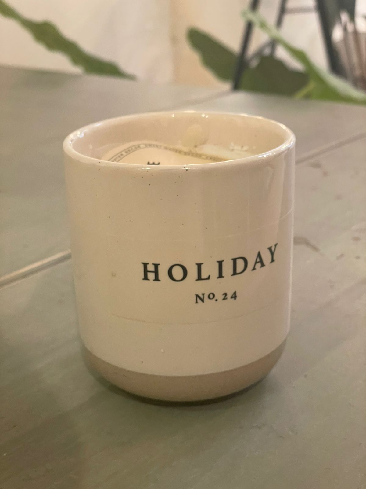 Cypress Fir wax candle mug