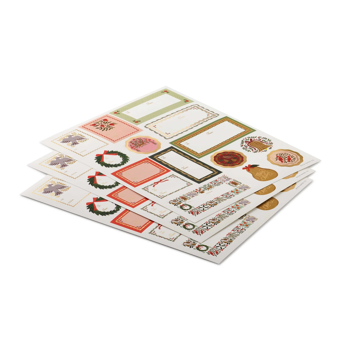 Pack of 3 Christmastide Stickers & Labels