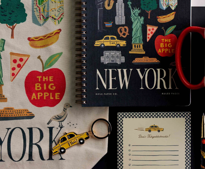 New York Enamel Keychain