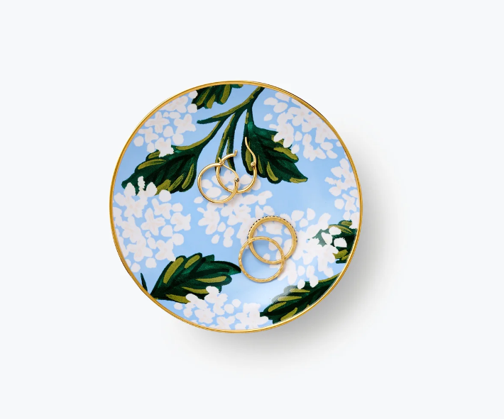 Hydrangea Porcelain Ring Dish