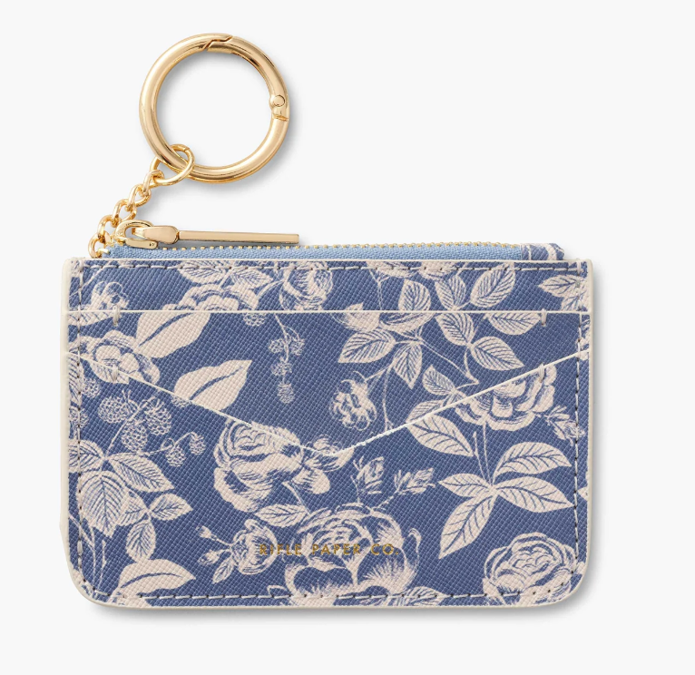 English Rose Key Ring Card Case