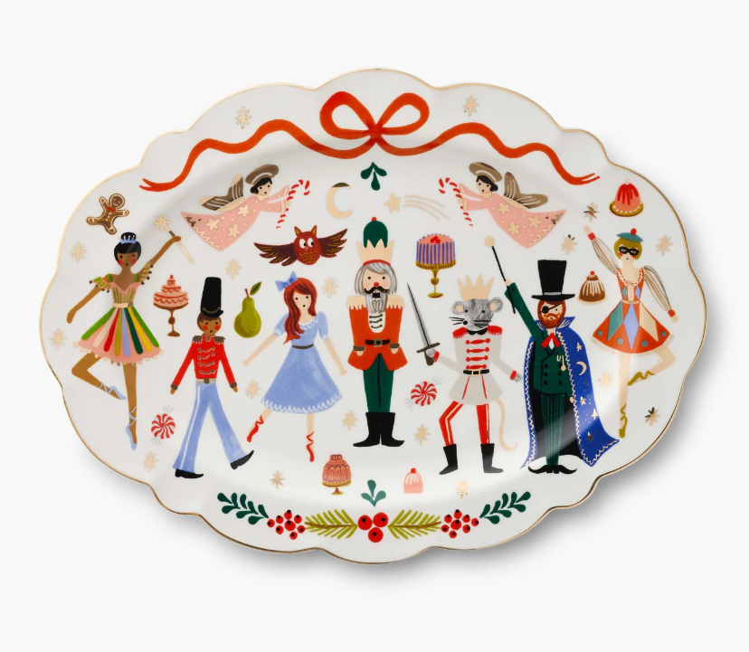 Nutcracker Large Porcelain Serving Platter