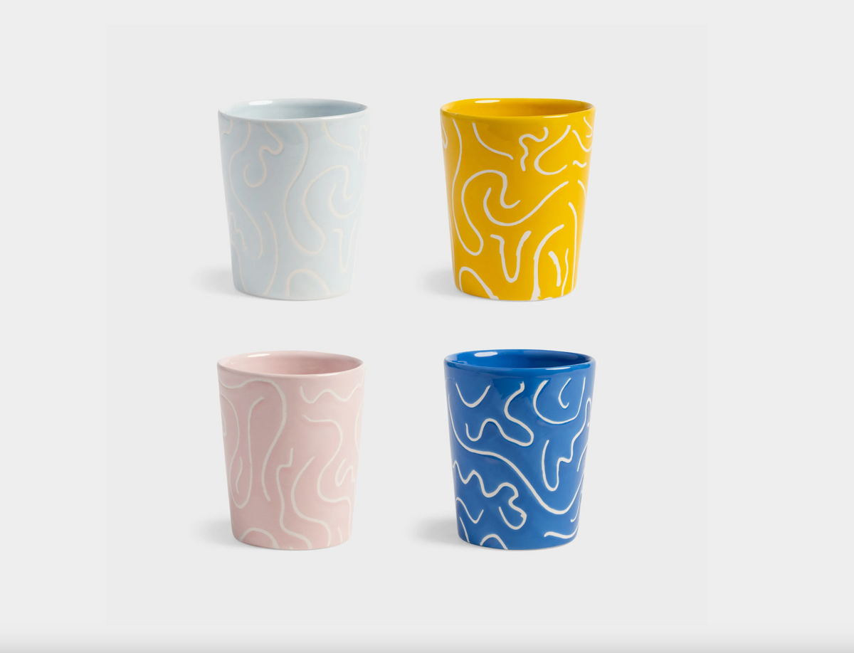 Mug soba large set of 4