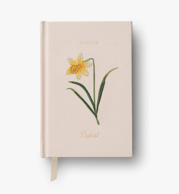 Birth Month Mini Embroidered Journal