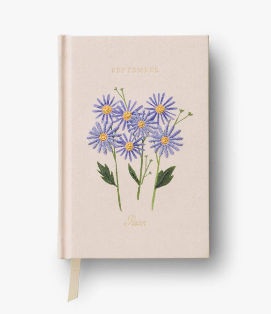 Birth Month Mini Embroidered Journal