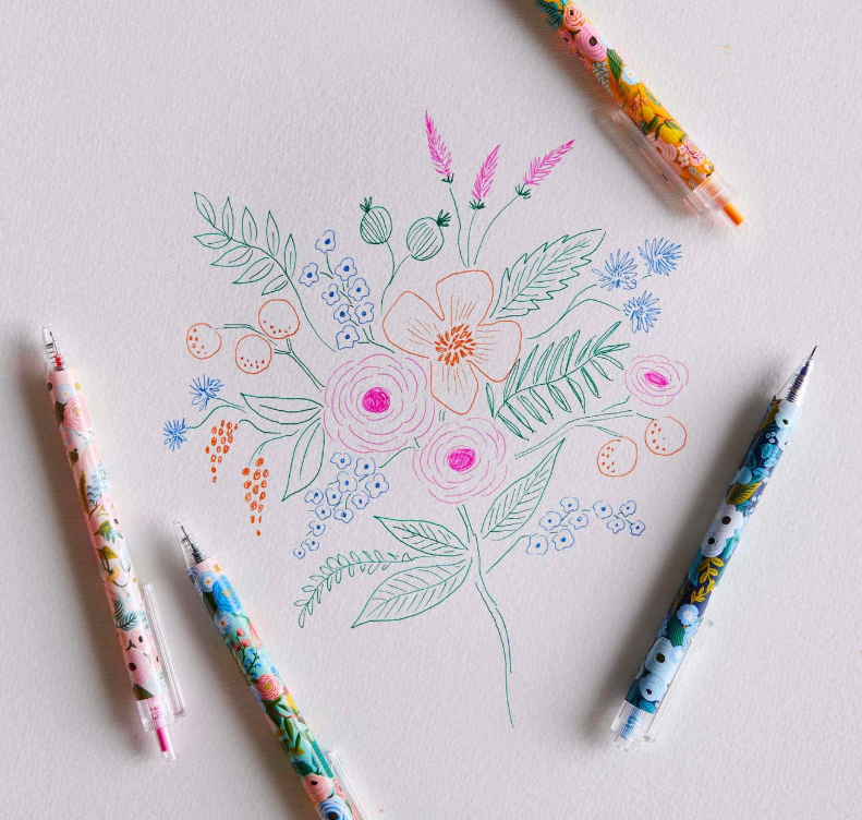 Garden Party Gel Pen Set of 4