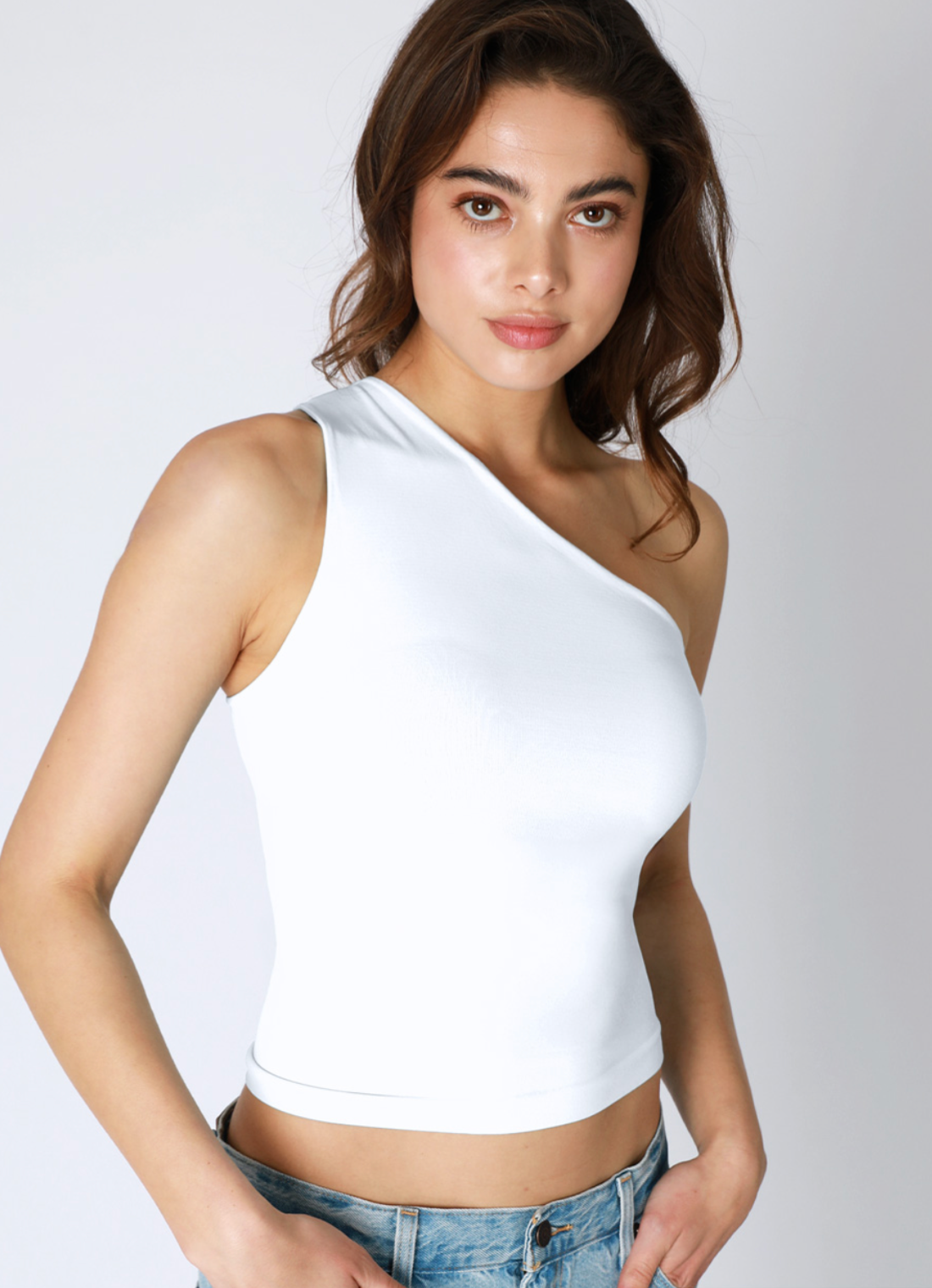 Clean Line One Shoulder Top