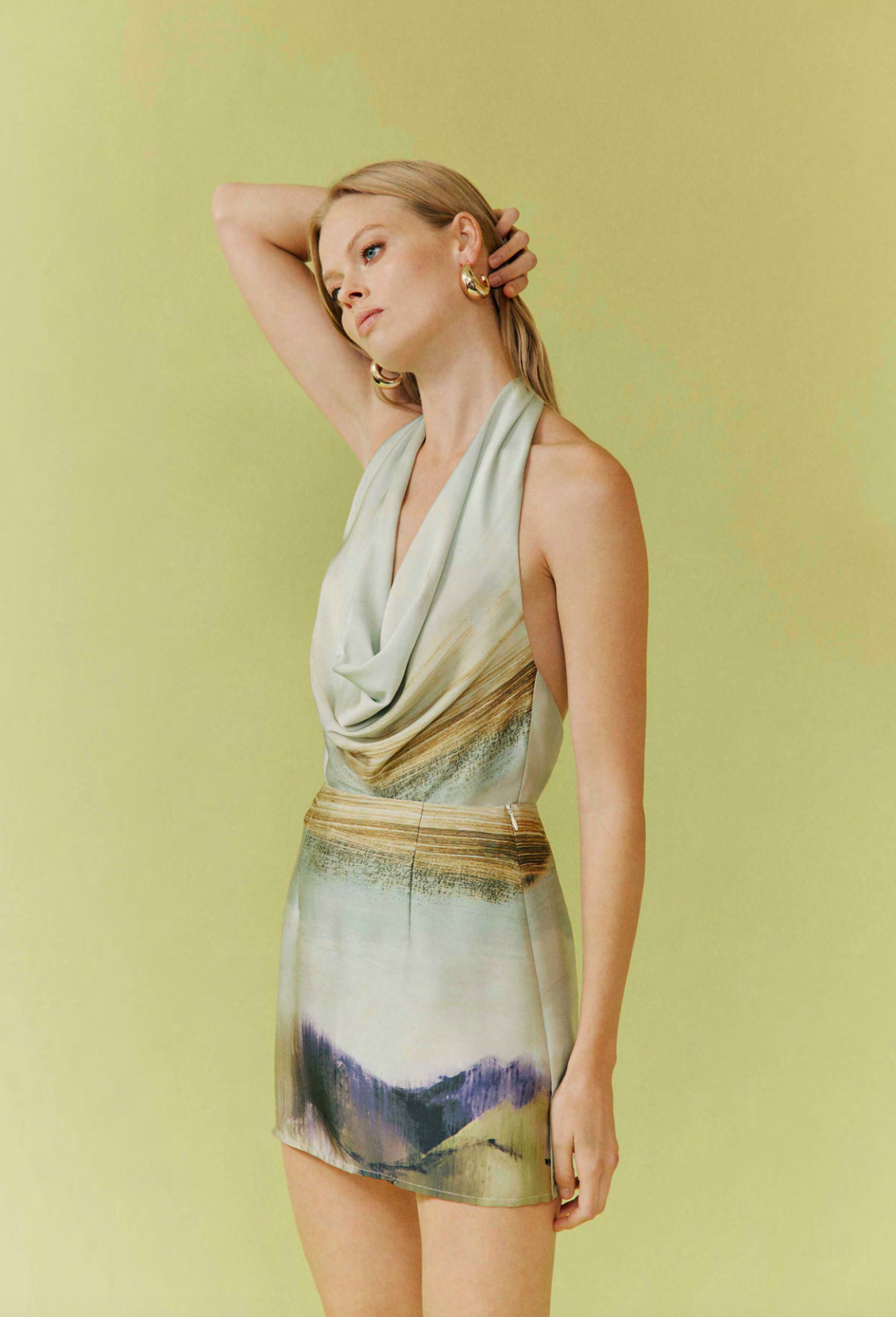 Willow Satin Top and Mini Skirt Set