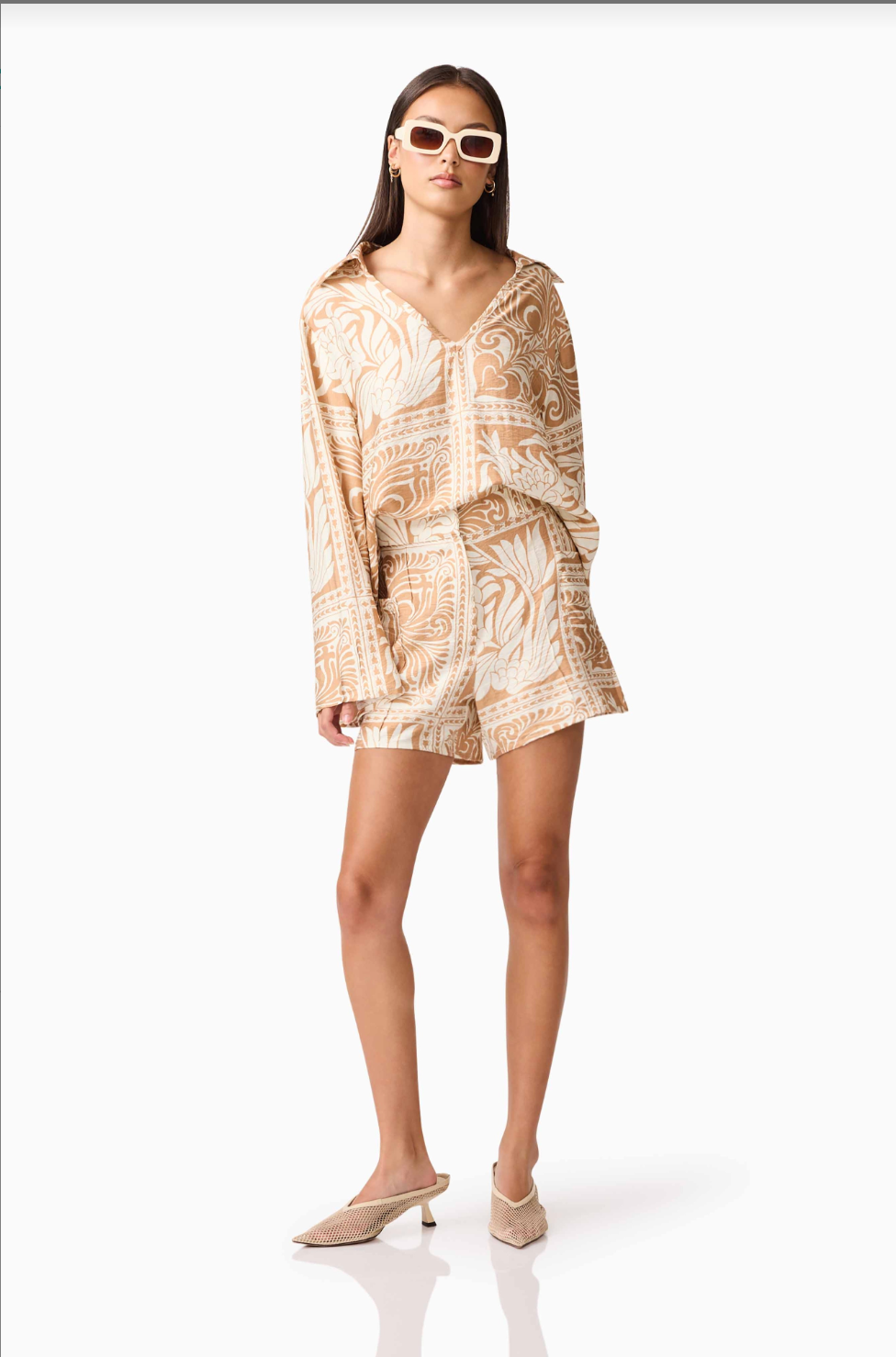 Sandi Blouse and Shorts Set