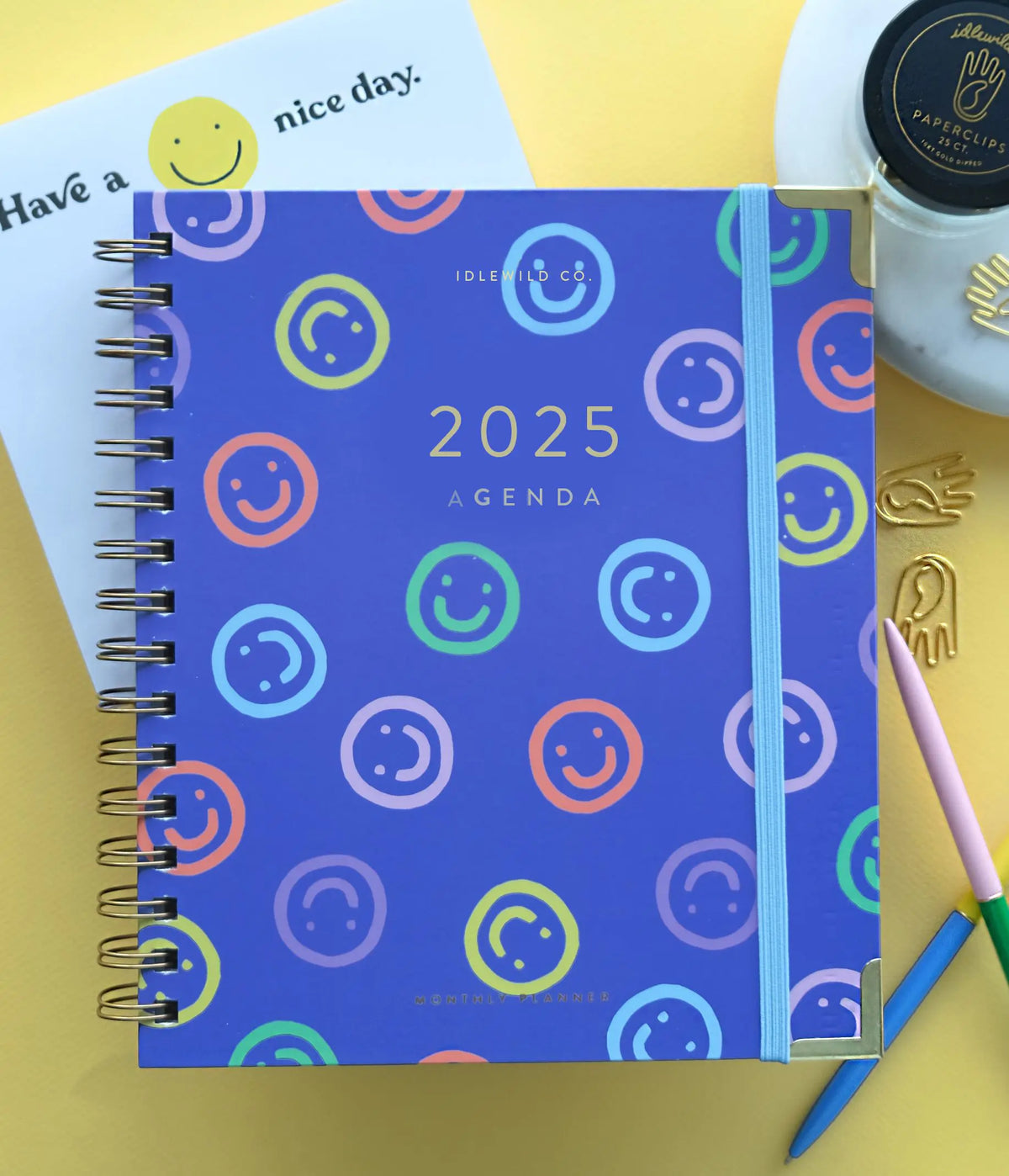 Smileys 2025 Spiral-Bound Planner