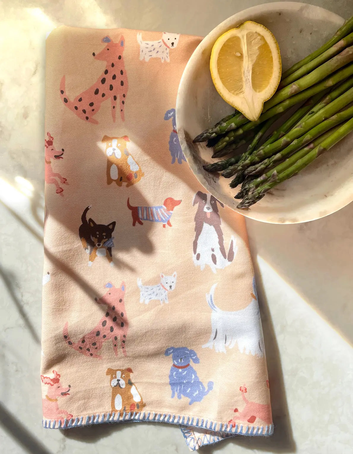 Dogs Tea Towel