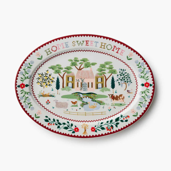 Home Sweet Home Large Porcelain Serving Platter