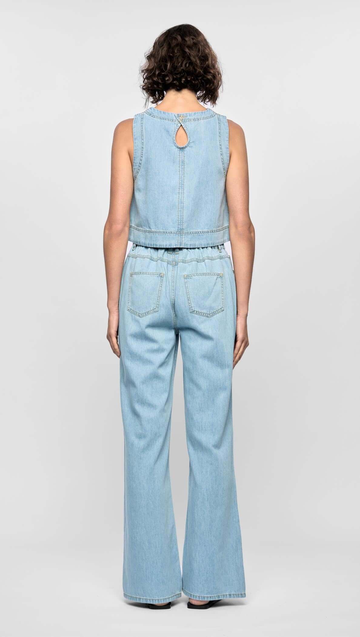 Amelia Chambray Top