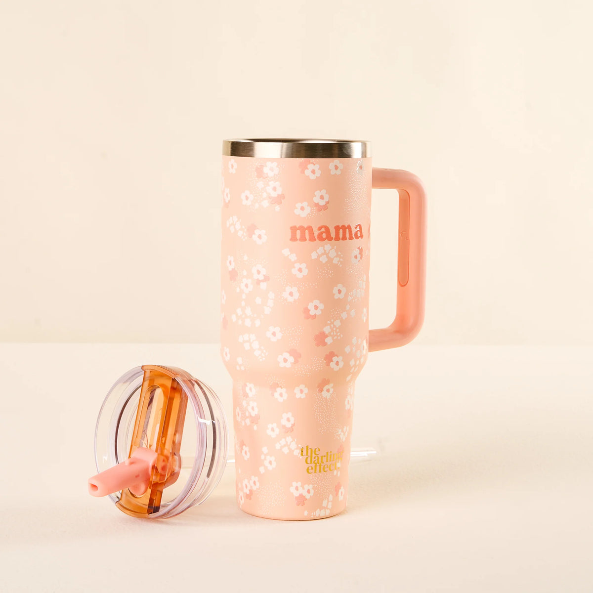 40 oz Lifestyle Flip Straw Tumbler - Mama Peach