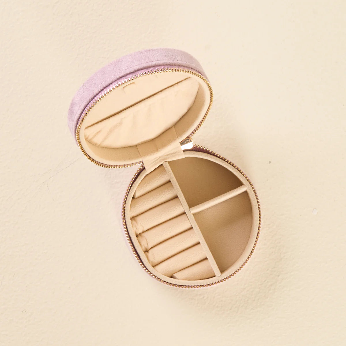 Round Velvet Jewelry Case