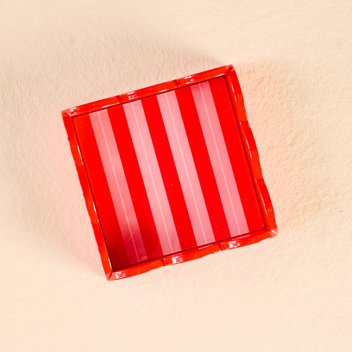 Holly Jolly Santa Scallop Trinket Tray