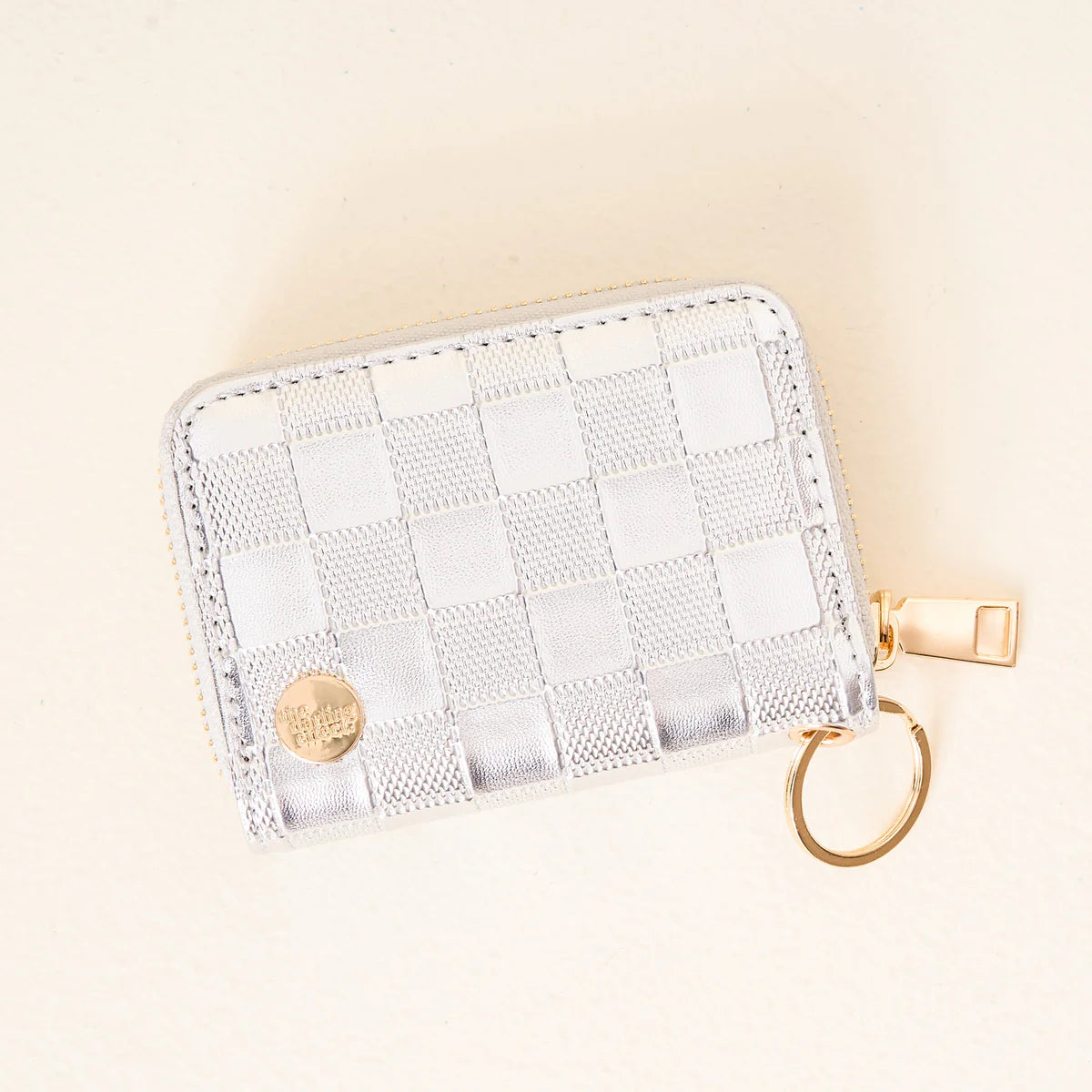 Zip Around Wallet - Metallic Silver