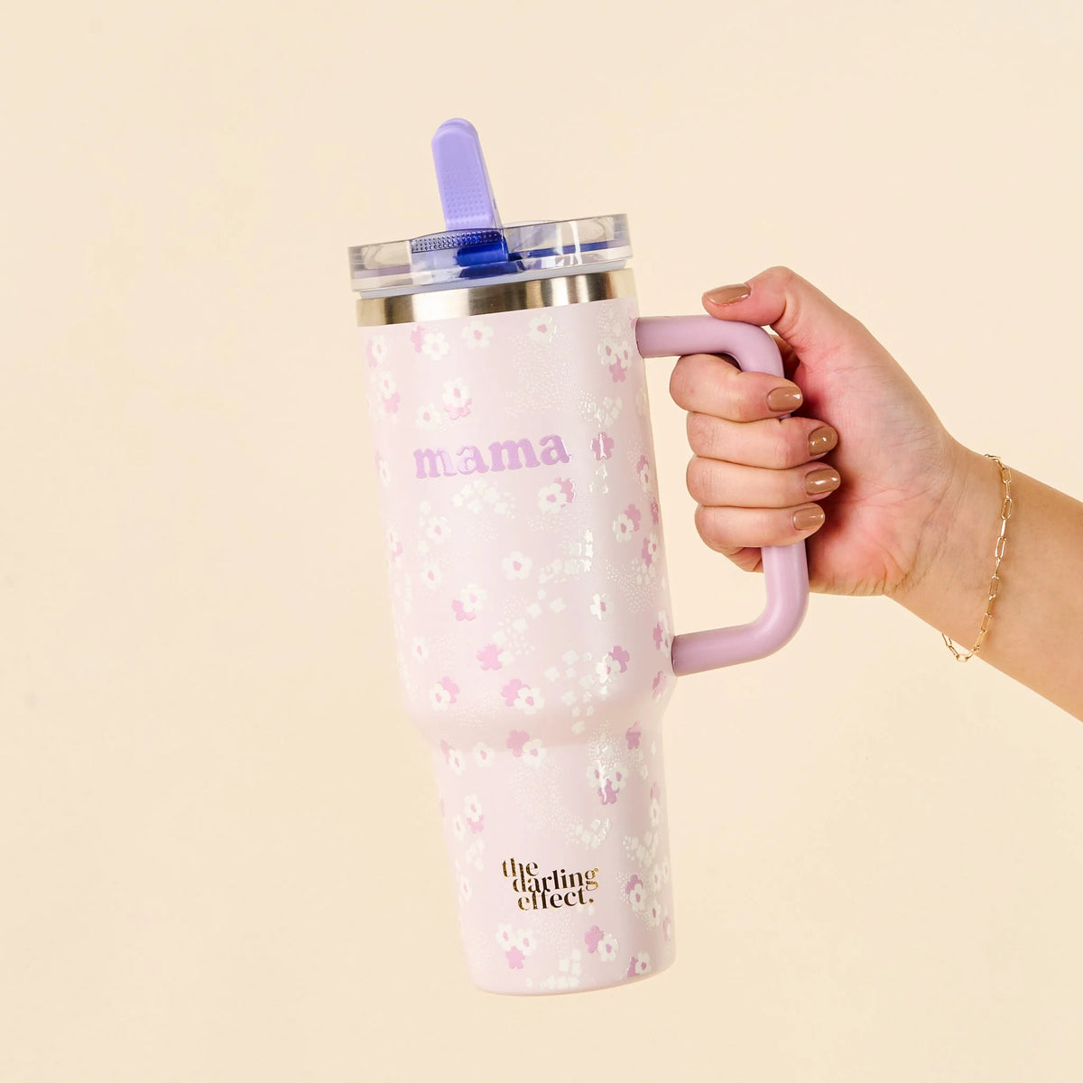 40 oz Lifestyle Flip Straw Tumbler - Mama Lilac