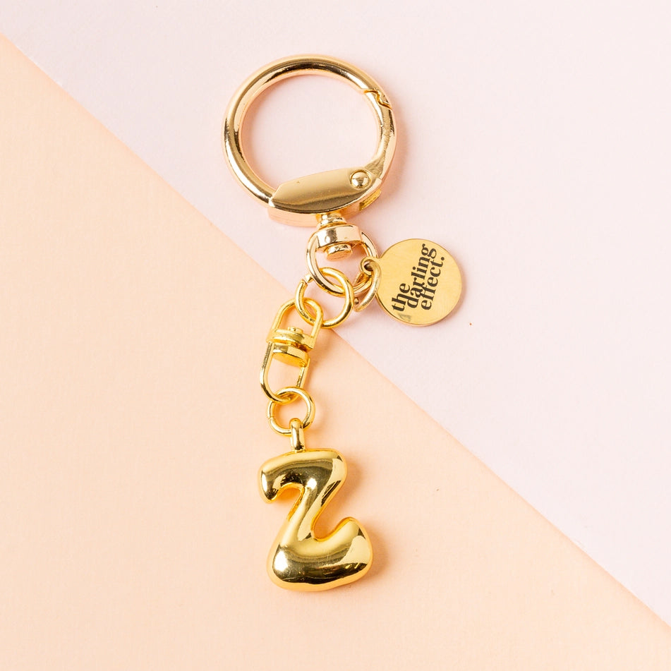 Bubble Letter Keychain Bag Charm