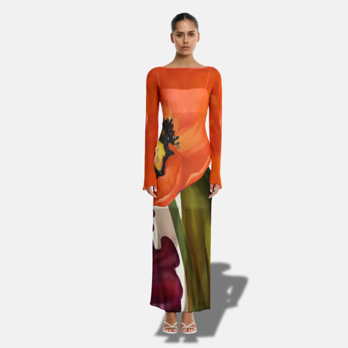 AUGUST LONG SLEEVE MAXI DRESS