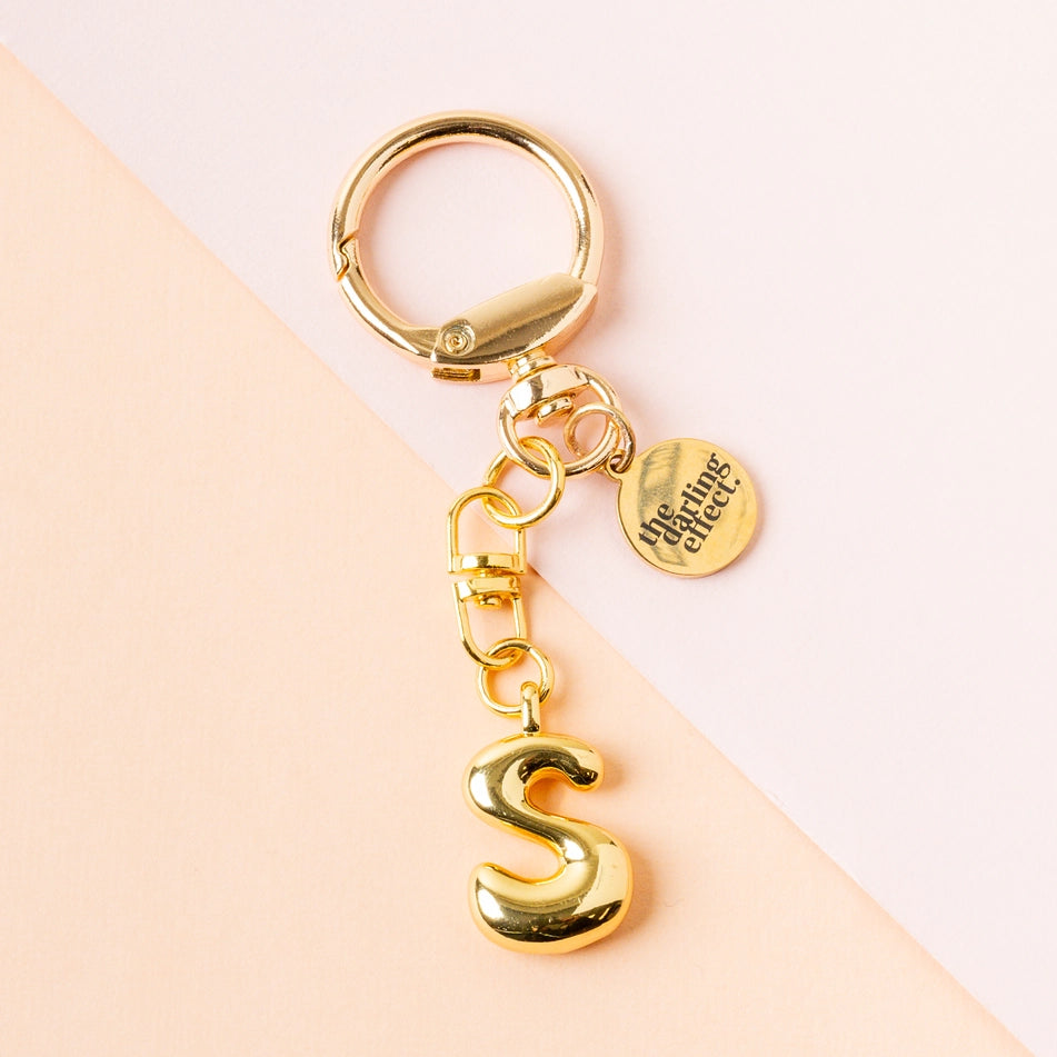 Bubble Letter Keychain Bag Charm