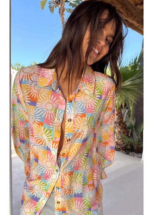 Check Sun Geanie Shirt