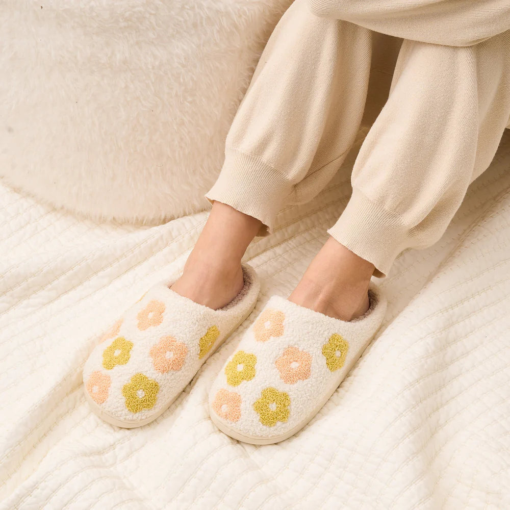 Slippers - Flower Peach