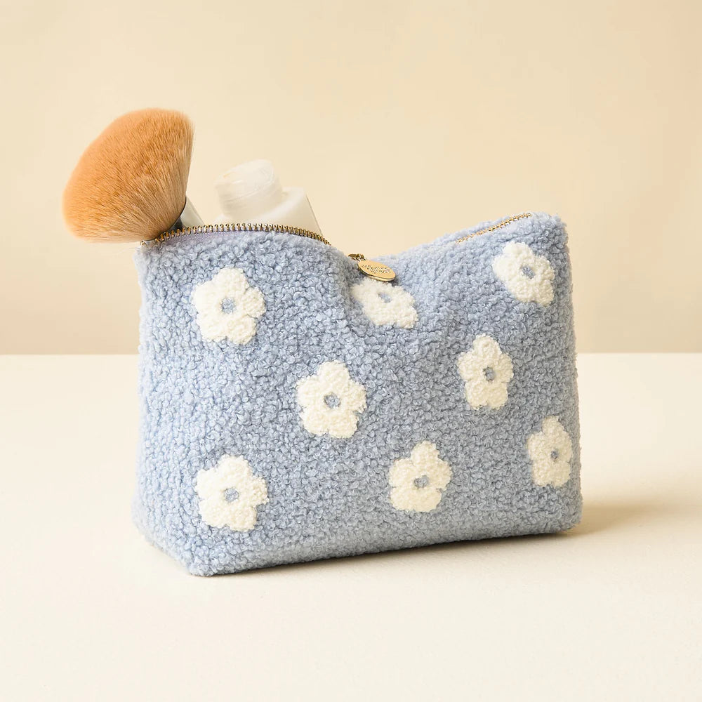 Teddy Pouch - Blue Flower