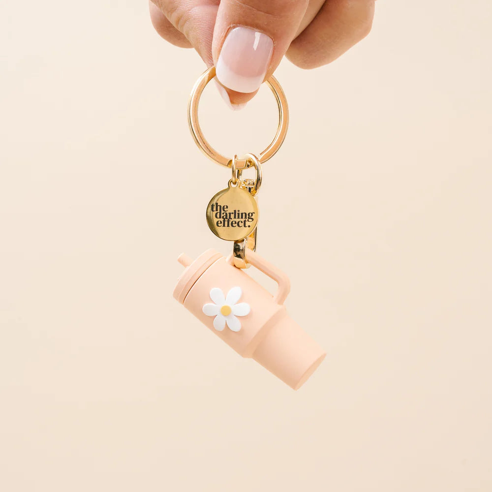 Tiny Tumbler Keychain - Pink